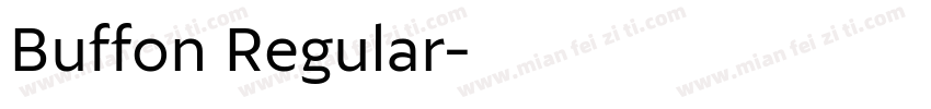 Buffon Regular字体转换